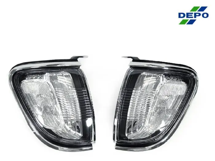 Fan Favorite Toyota Tacoma DEPO Clear Corner Lights With Chrome Trim