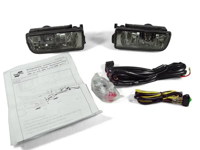 Last Chance BMW E36 Depo Crystal Smoke DEPO Fog Lights W/H1 Bulbs