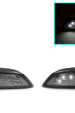 Mercedes W204 Smoke White Led Bumper DEPO Side Marker Lights Genuine