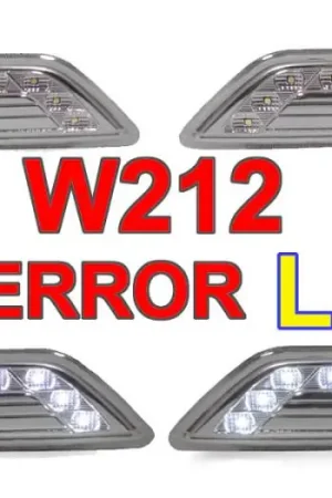 Mercedes W212 E- Class 4D/5D Crystal Clear White Led DEPO Side Marker Factory Price