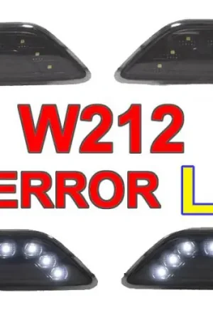 Shop Now Mercedes W212 E- Class 4D/5D Crystal Smoke White Led DEPO Side Marker