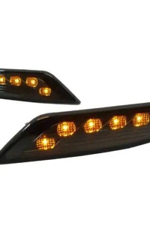 Mercedes W221 S- Class Crystal Smoke Amber Led Front DEPO Bumper Light Same Day Shipping