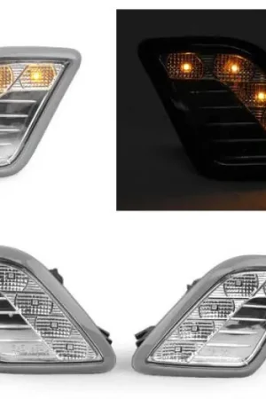Cheap Mercedes W221 S-Class Crystal Clear Amber Led Bumper DEPO Side Marker Lights