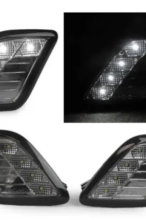 Mercedes W221 S-Class Crystal Smoke White Led Bumper DEPO Side Marker Lights Direct From Factory