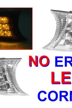 BMW E46 2D/Cabrio Crystal Clear Amber DEPO Led Corner Lights Instant Buy