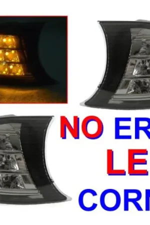 Shop Now BMW E46 2D/Cabrio Crystal Smoke Amber DEPO Led Corner Lights