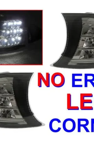 BMW E46 2D/Cabrio Crystal Smoke White DEPO Led Corner Lights Fan Favorite