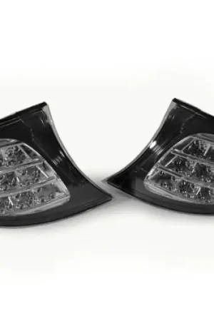 Best Choice BMW E46 4D/5D Black Clear DEPO Corner Light- X9 Amber Led