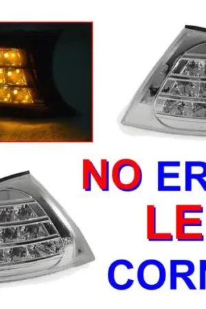 BMW E46 4D/5D Crystal Clear Amber DEPO Led Corner Lights Shop Now