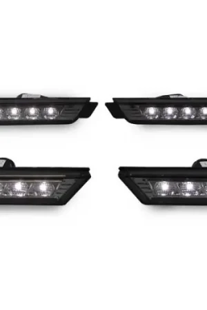 Professional Grade Chevy Camaro Smoke Led White Led Front+Rear DEPO Bumper DEPO Side Marker Lights