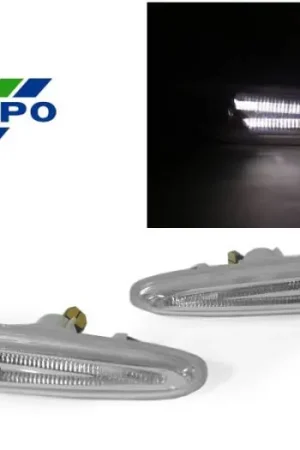 BMW E90/E91/E92/E93/E82 DEPO CLEAR LIGHT BAR WHITE LED DEPO Side Marker LightS Free Delivery