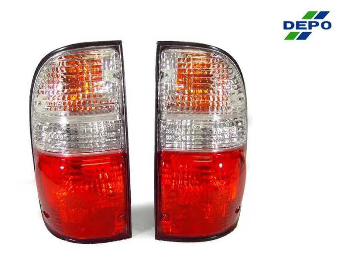 No Minimum Order Toyota Tacoma Red/Clear Rear DEPO Tail Light