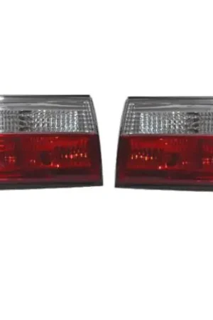 BMW E30 Red / Clear DEPO Tail Lights Weekend Sale