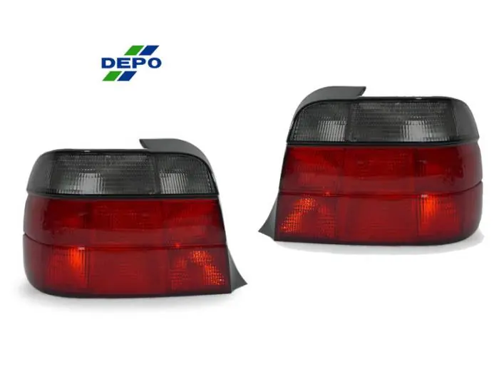 BMW E36 3D Red/Smoke DEPO Tail Light Free Delivery