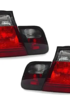BMW E46 4D Red/Smoke 4Pcs DEPO Tail Lights Cheap