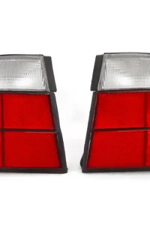 Buy Today BMW E34 5 Series 4D Red/Clear DEPO Tail Lights