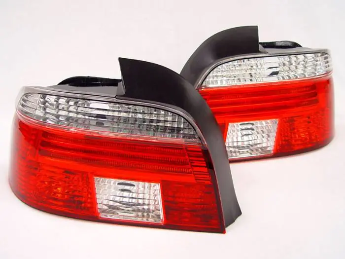 BMW E39 5 Series 4D Red/Clear Facelift Look DEPO Tail Lights Trending