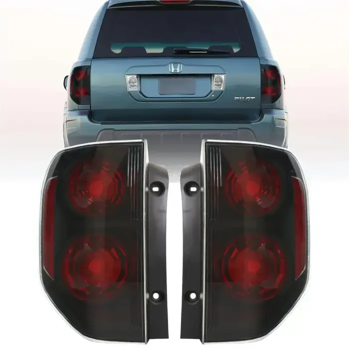 Must Have Honda Pilot JDM Smoke Lens With Black Housing Rear DEPO Tail Light