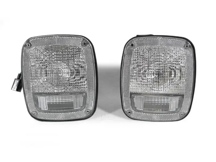 Jeep TJ/YJ Wrangler Clear DEPO Tail Light (Yj Needs Minor Adjustment To Fit) Next Day Delivery