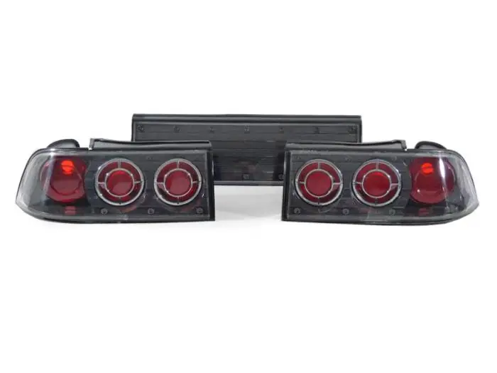 Mitsubishi Eclipse Carbon Fiber Look Rear 3 Piece DEPO Tail Light Worldwide Shipping