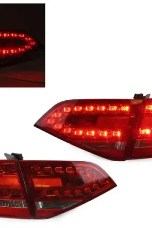 Price Drop Audi A4 4D B8 Chassis 4D Sedan Oem Rs4 Style Led Red/Clear DEPO Tail Lights
