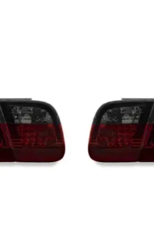 Factory Price BMW E46 4D Depo Led Red/Smoke/Red 4Pcs DEPO Tail Lights