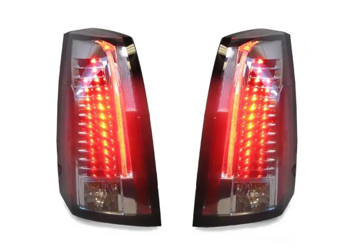 Special Discount Cadillac CTS Depo Led DEPO Tail Lights - Chrome/Clear