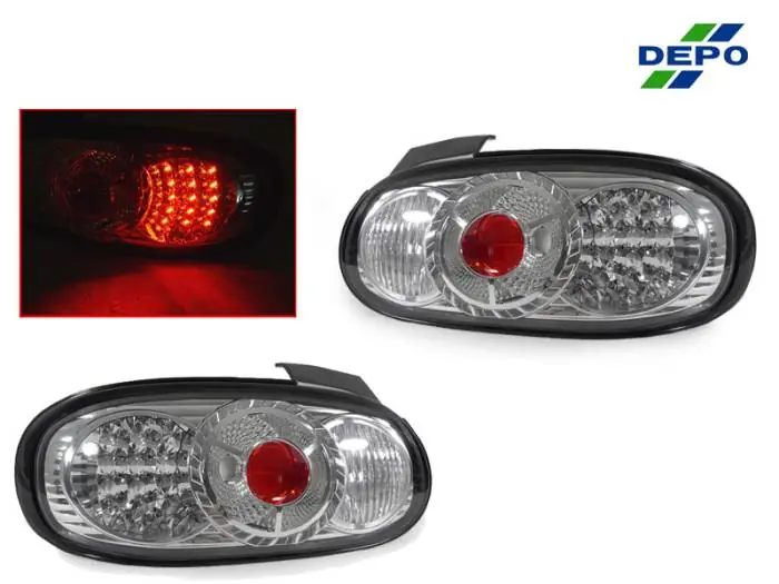 Mazda MX-5 Miata Red/Clear Led DEPO Tail Light Cheap