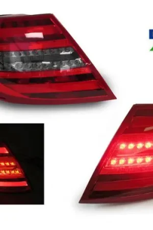 Last Chance Mercedes W204 Maxzone Red/Smoke Led Lightbar DEPO Tail Lights