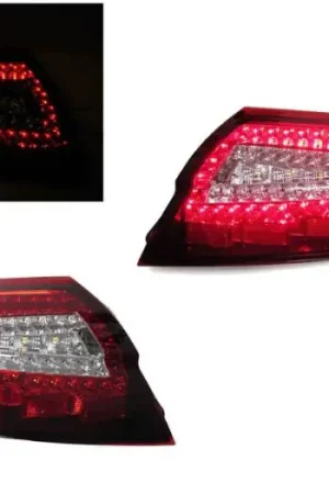 Porsche 996 Turbo & 4S Red/Clear Led DEPO Tail Light Best Price