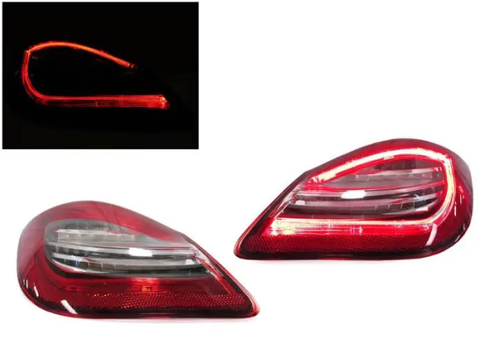 Porsche 987.2 Cayman / Boxster 981 Style Red/Clear Led DEPO Tail Light In Demand