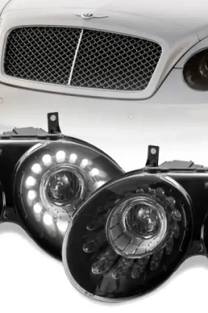 Bentley Oem Facelift Style Switchback Led Black Housing Bi-Xenon DEPO Headlight Original