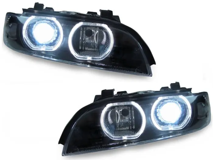 No Minimum Order BMW E39 Depo D2S Black Housing V3 U-Ring Led Angel DEPO Headlight W/ Motor