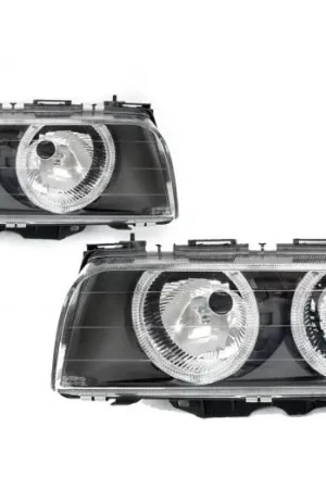 Hot Picks BMW E38 7 Series Black Projector Angel DEPO Headlight W/Motor
