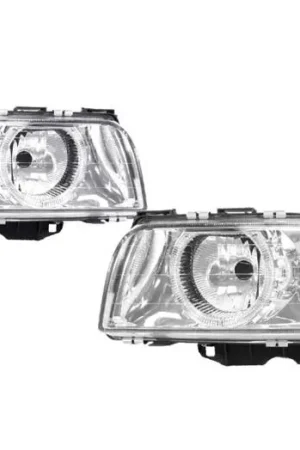 BMW E38 7 Series Chrome Projector Angel DEPO Headlight W/Motor Worldwide Shipping