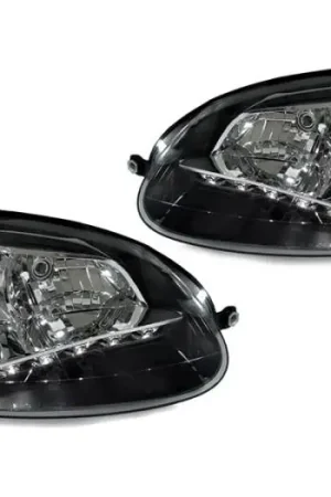 Volkswagen Golf 6 Depo Black R8 Projector DEPO Headlight - For Halogen Model Seasonal Sale