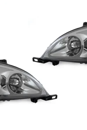 Mercedes W163 Maxzone Chrome Projector DEPO Headlight Set - For Halogen Model High Quality