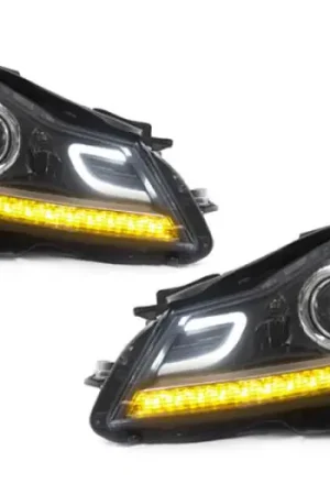 Mercedes W204 C Class Amg Style Black Projector DEPO Headlight - Halogen Model While Supplies Last