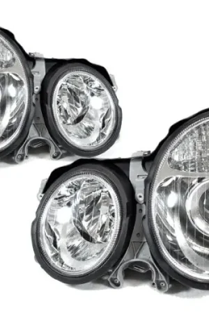 Genuine Mercedes W210 E-Class Chrome Projector DEPO Headlight - Us Spec