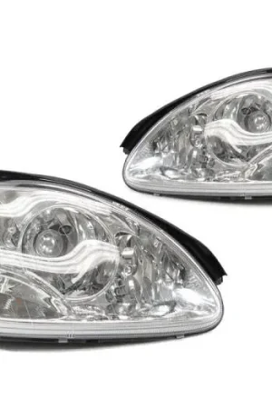 Buy Today Mercedes W220 S-Class Facelift Style Dot Chrome Projector DEPO Headlight