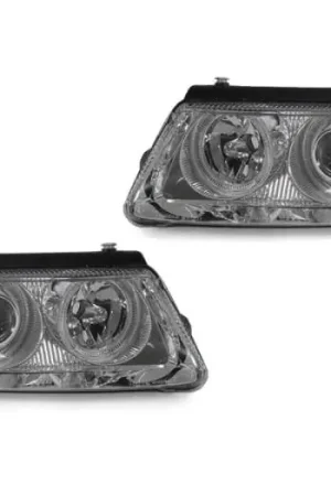 Volkswagen B5 Passat 4Pcs Chrome Halo Projector DEPO Headlight Handmade