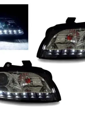 Audi A4 B6 Black Projector R8 Led DEPO Headlight Instant Buy