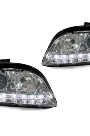 Budget Audi A4 B7 Chrome Projector R8 Led DEPO Headlight