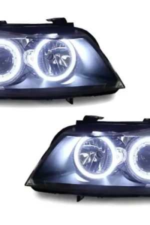BMW E90/E91 Uhp Led Angel Eye Projector DEPO Headlight + H7 Housing Clear Corner Deal