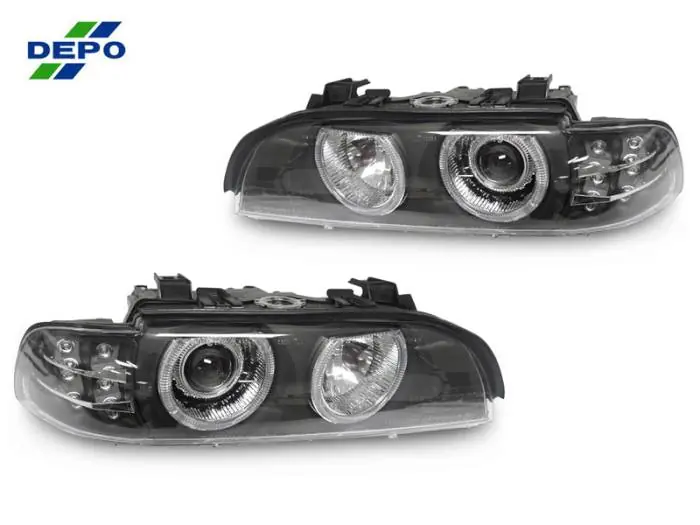Crafted BMW E39 Depo Angel Eye D2S Projector DEPO Headlight With Led Signal With Motor