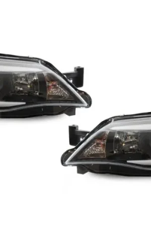 Subaru Impreza/WRX Black C Led Light Bar Projector DEPO Headlight Set -Xenon D2S Clearance