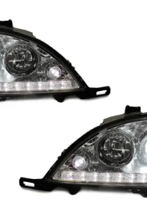 Mercedes W163 Ml Class Depo Dot Chrome Projector DEPO Headlight With Led Strip Hot Picks