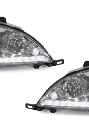 Certified Mercedes W163 Ml Class Depo Euro Chrome Projector DEPO Headlight With Led Strip