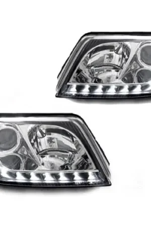 Modern Volkswagen B5.5 Passat Black Projector R8 Led DEPO Headlight Set