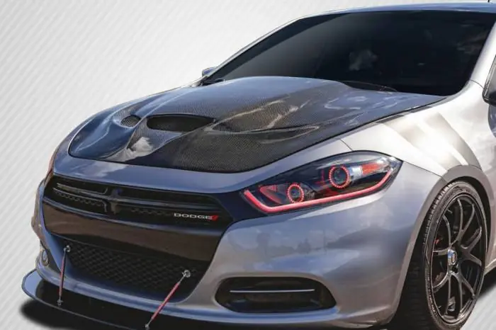 Fresh Stock Dodge Dart Hellcat Look Carbon Fiber Creations Body Kit- Hood!!! 113648